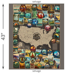 National Parks USA Map Panel (2024)