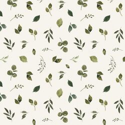 Scattered Leaves in Cream