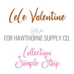 CeCe Valentine Sample Strip