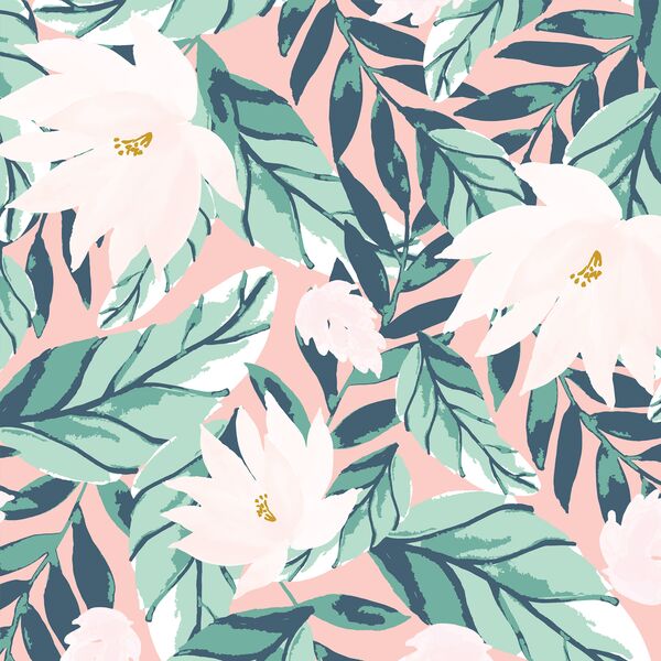 Large Summer Floral in Tropical
