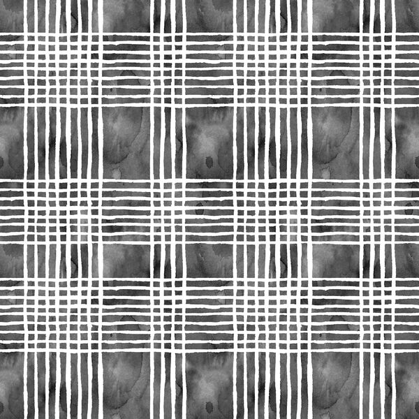 Watercolor Plaid in Spooky