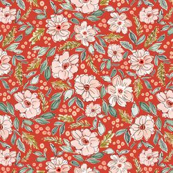 Christmas Blossoms in Cardinal Red