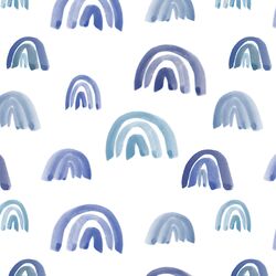Scattered Rainbows in Blue Sky
