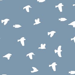 Flock Silhouette in Dusk