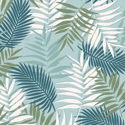 Palm Fronds in Blue Moon