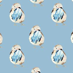 Spring Birdie in Serene Blue