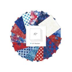 Spark of Celebration Liberty Batiks 10" Square Pack in A