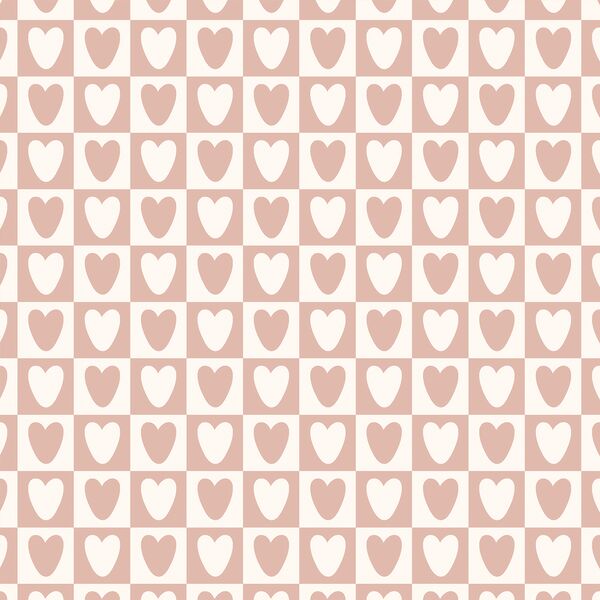 Valentine Checkerboard in Blush