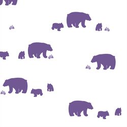 Bear Silhouette in Ultra Violet