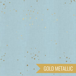 Freckles in Baby Blues Unbleached Metallic