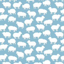 Sheep Silhouette in Breeze