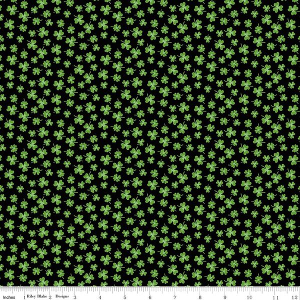 Shamrocks in Black