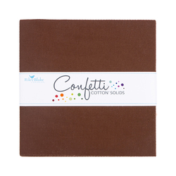 Confetti Cotton 10" Square Pack in Brownie