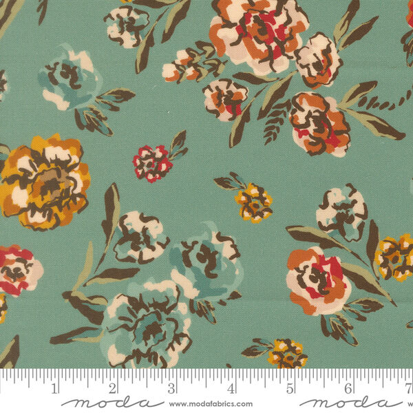 Brushed Bouquet in Teal