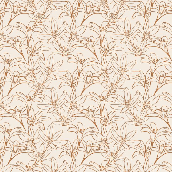 Lilies in Bronze on Bone