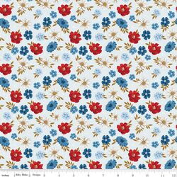 Floral in Blue