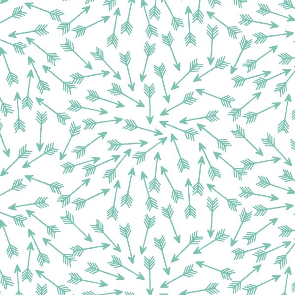 Arrows in Succulent on White