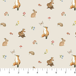 Mini Animals in Beige Multi