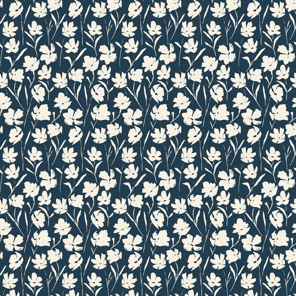 Wildflower Blooms in Evening Blue