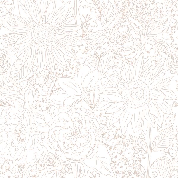 Paperie in Mauve on White