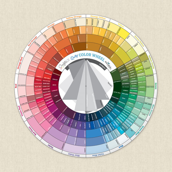 Confetti Cotton Quilty Color Wheel Panel