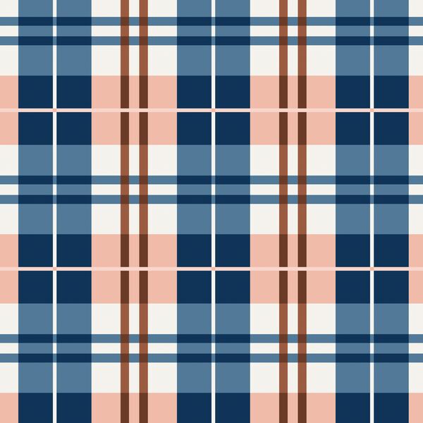 Plaid in Rust and Royal