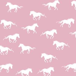Horse Silhouette in Carnation