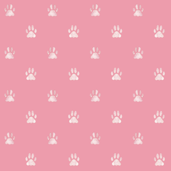 Watercolor Paw Prints in Powder Pink