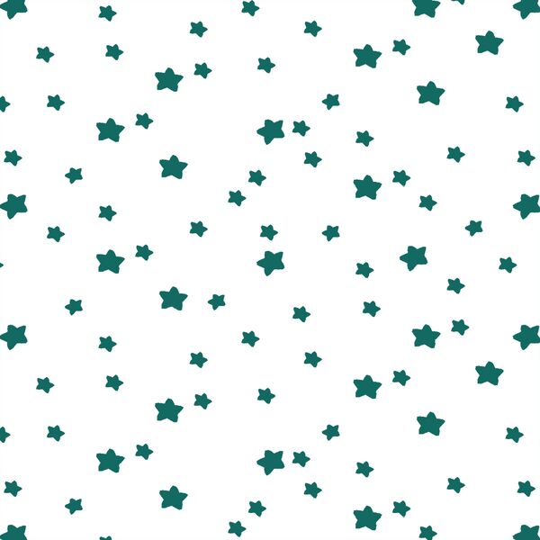 Star Light in Emerald on White