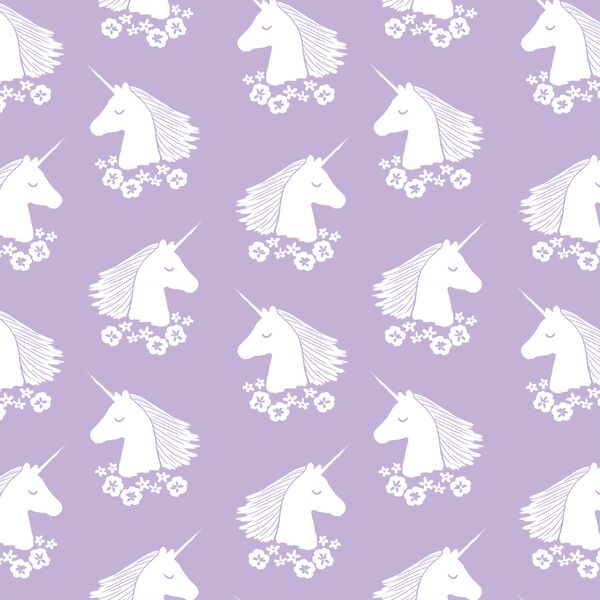 Unicorn Silhouette in Lilac