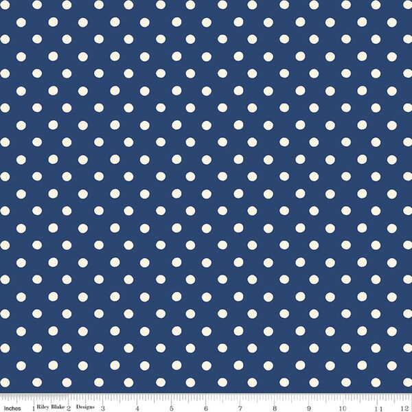 Button Spot in Navy