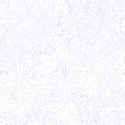 Paperie in Sweet Periwinkle on White