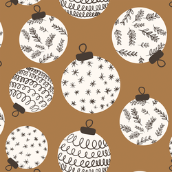 Large Ornaments in Warm Gold