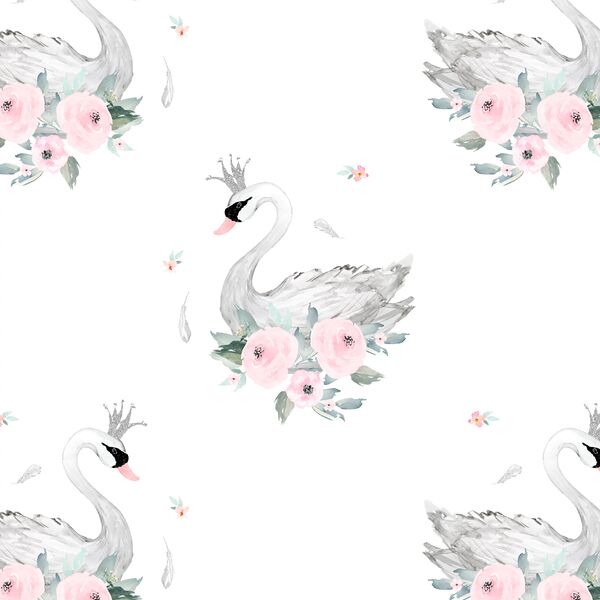 Blush Swans in Elegant