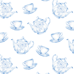 Tea Set Toss in Provencal