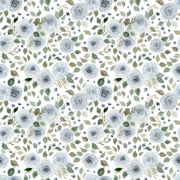 Mountain Floral in White