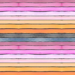 Sugar Skulls Stripe in Night Sky