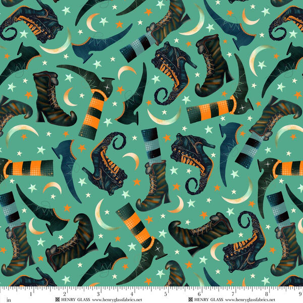 Witch Boots in Turquoise