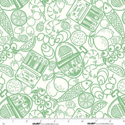 Food Linework in Matcha