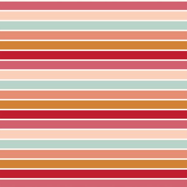Sunset Stripe in Crush