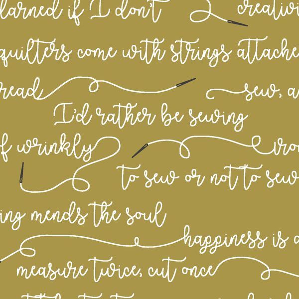 Sew to Speak in Gold