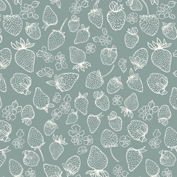 Berry Delight Sketch in Pewter Blue