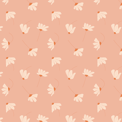 Scattered Daisy in Vintage Coral