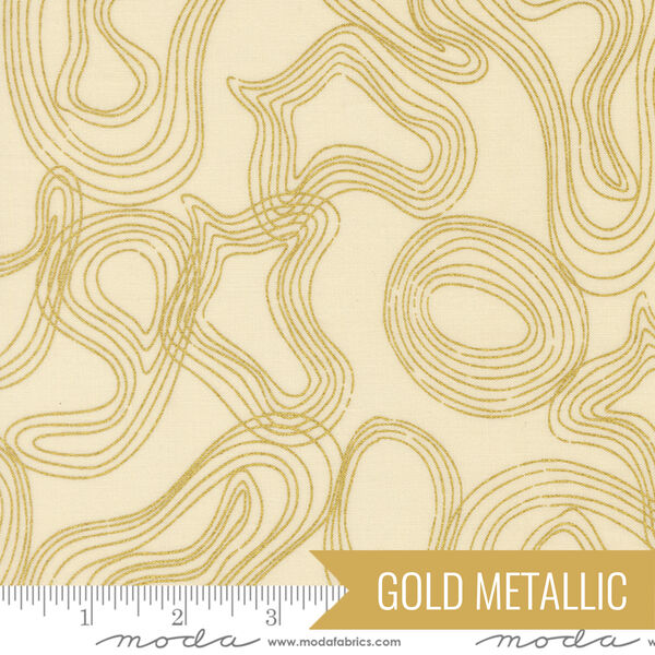 Shadow Grove in Cream Metallic