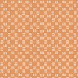 Woven Basket Checks in Carrot
