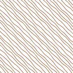 Wonderland Stripe in Copper on White