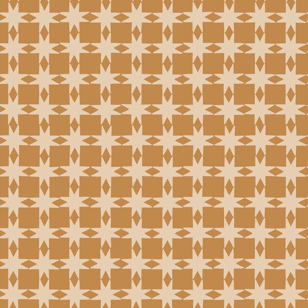 Quilted Christmas Stars in Mustard Gold