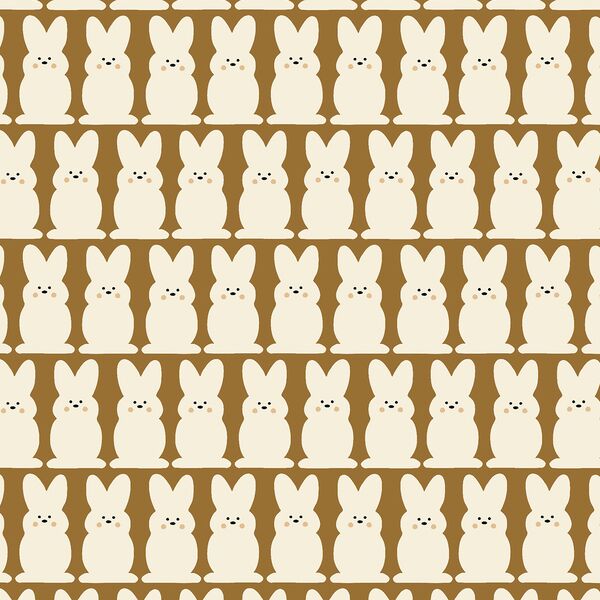 Easter Bunnies in Caramel Brown