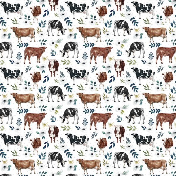Little Garden Cows in White