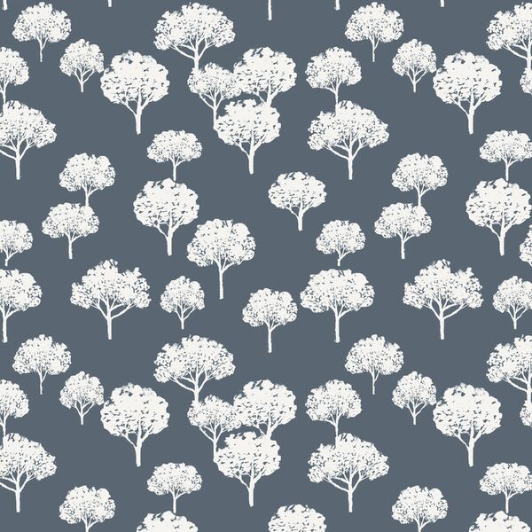 Just Trees in Midnight Blue
